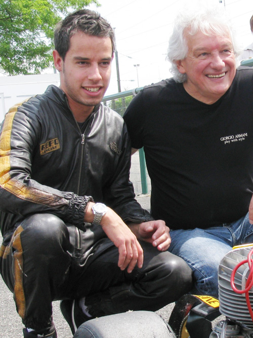 Flavien et François Bouzana - Père et fils réuni autour du karting de François