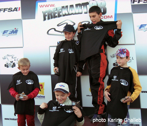 Podium Minime et Minikart Course Club Mirecourt